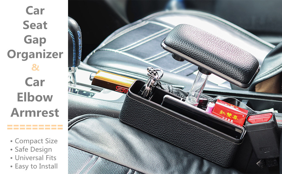 DEEYOTA Multifunctional Car Seat Gap Filler Organizer with