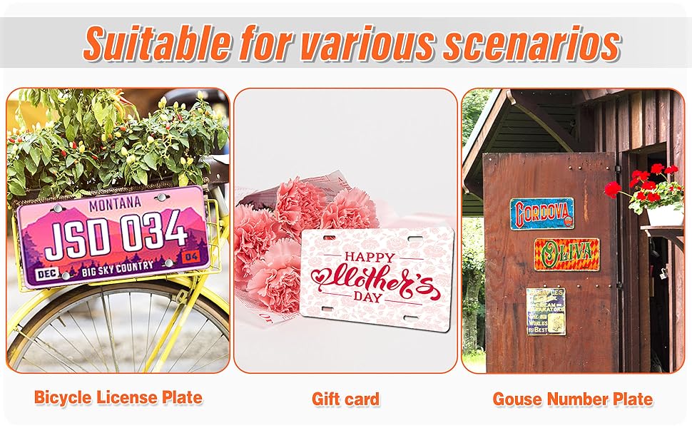 Custom Front License Plate, Personalized License Plate for