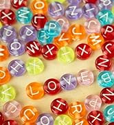 alphabet round beads