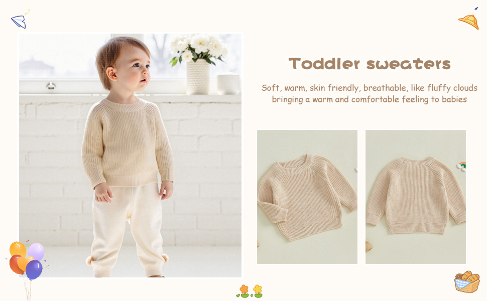 Toddler Baby Boy Girl Knit Sweater