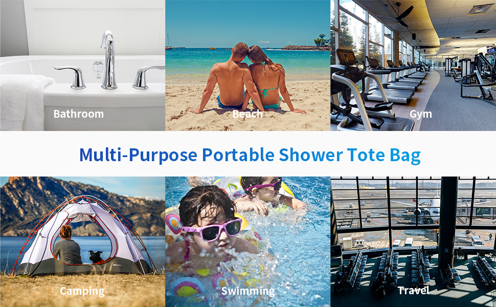 shower tote bag