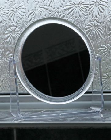 Touchscreen Control, Cosmetic Tabletop Mirror for Bedroom, Dressing Room