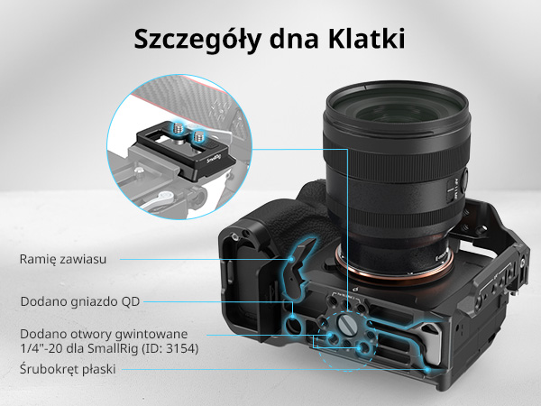 smallrig 4点セット SMALLRIG Zestaw Klatki Fotograficznej A7 III / A7R III dla