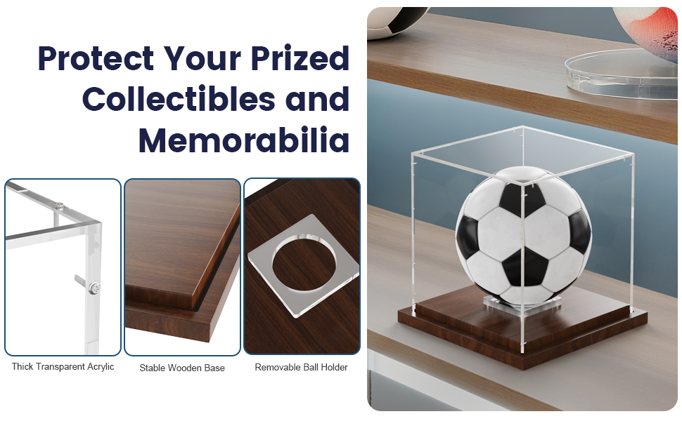 soccer ball display case