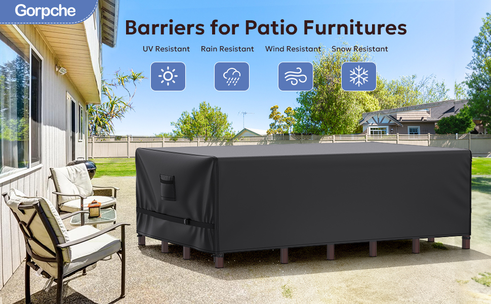Patio Furniture Covers, Gorpche Outdoor Furniture Covers