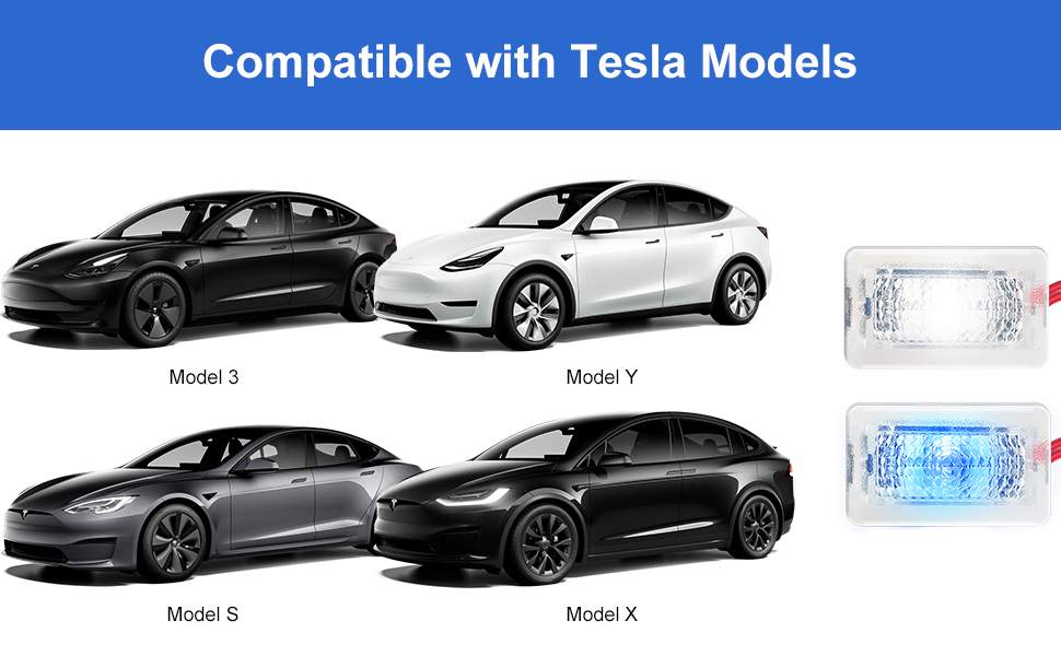 Interior LED Light for Tesla,RCBDCYGJ 4pcs UltraBright