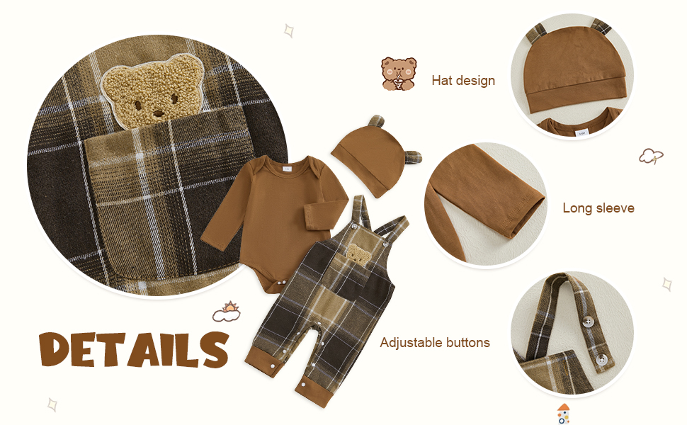 Infant Boys 3Pcs Clothing Set