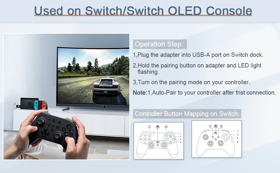 AKNES Bluetooth Controller Adapter, GuliKit Goku Adapter