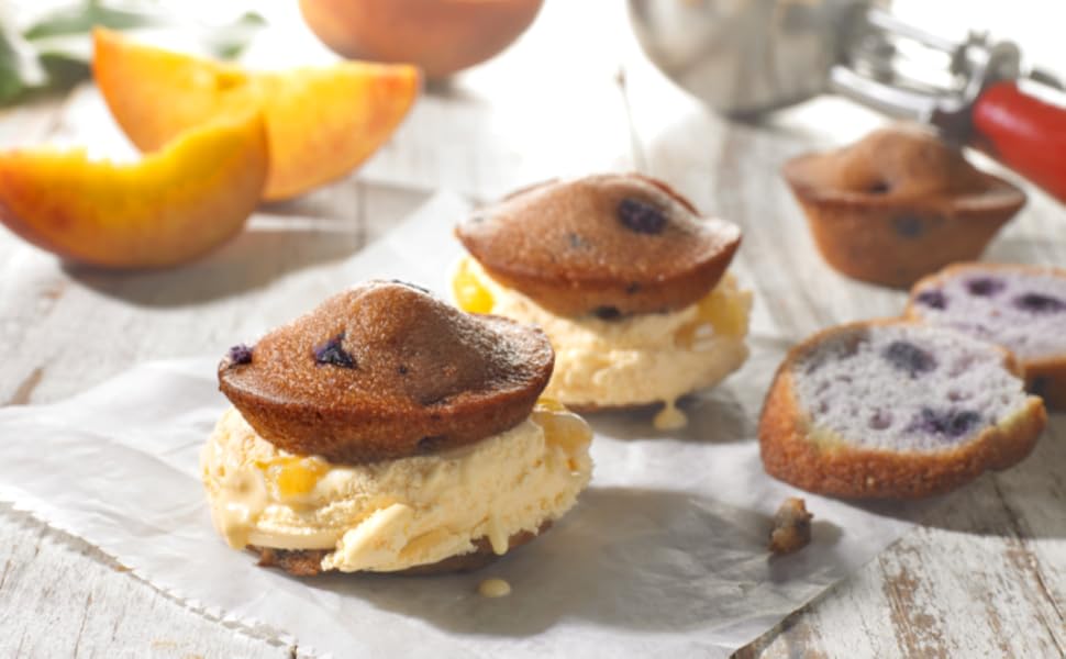 Blueberry Mini Muffin Ice Cream Sandwich recipe