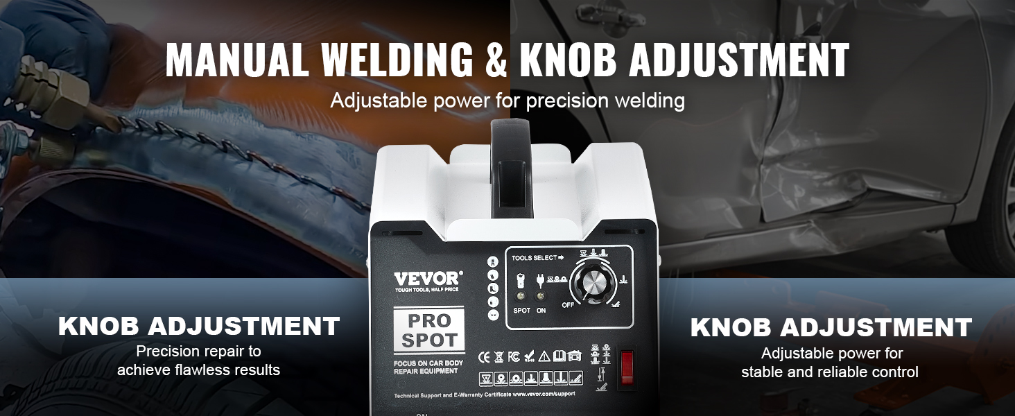 VEVOR Stud Welder Dent Repair Kit, 110V Auto Body Spot