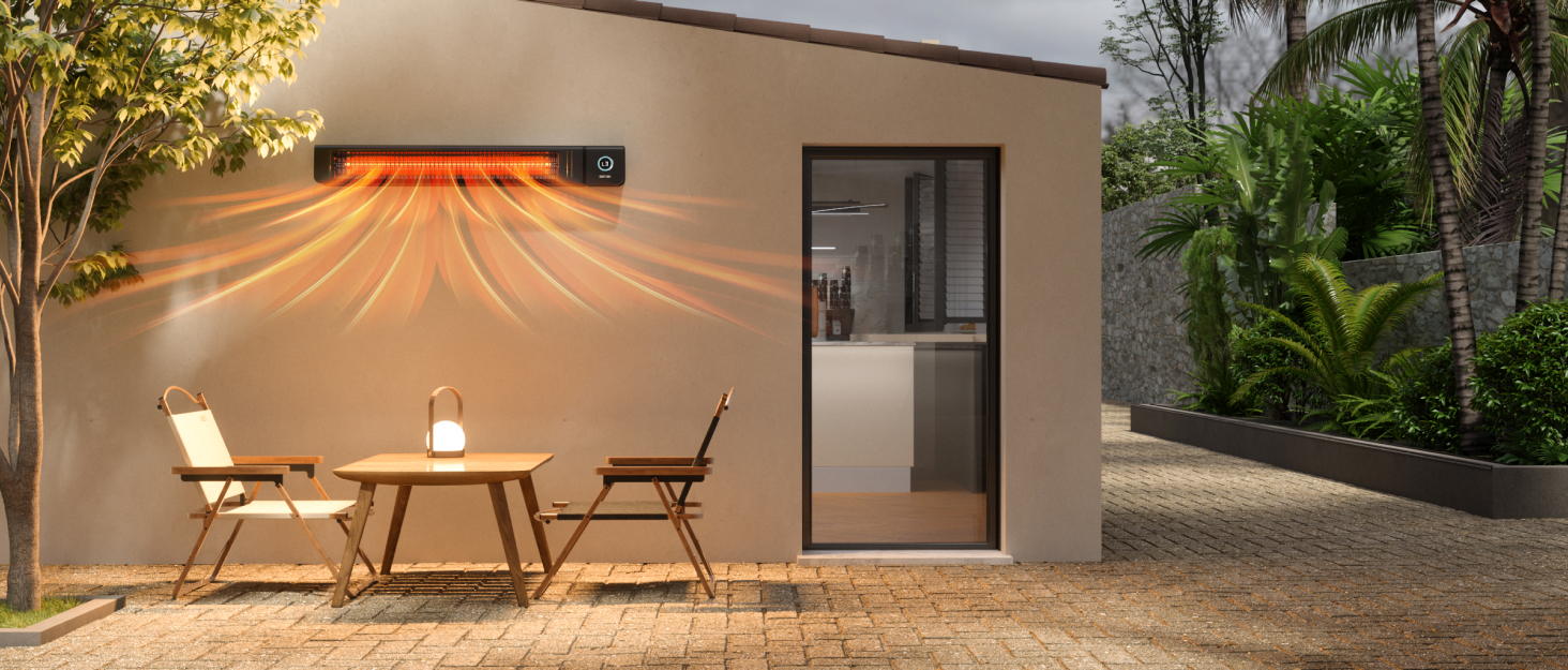 EAST OAK Patio Heater for Commercial Use, 3000W Wall
