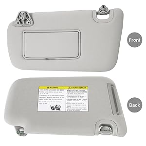 Amazon.com: Nakuuly Left Driver Side Sun Visor w/o Light