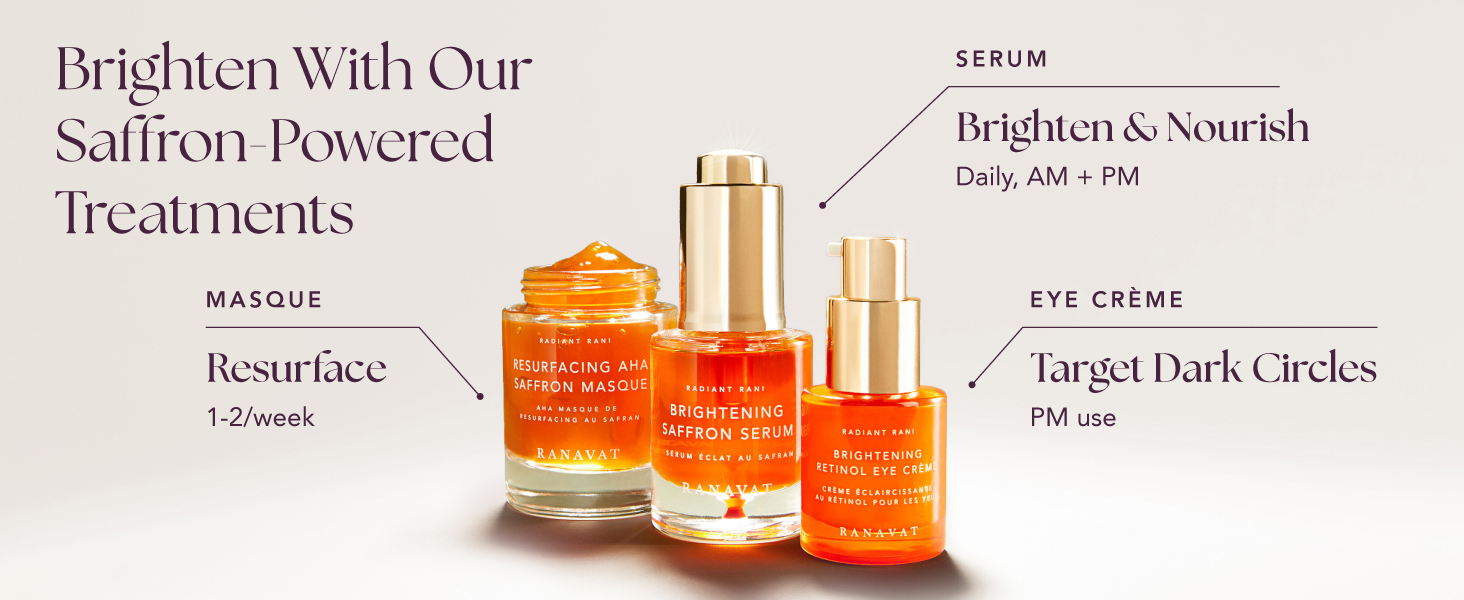 RANAVAT Radiant Rani Brightening Saffron Serum Skin Brightening Serum Vitamin C