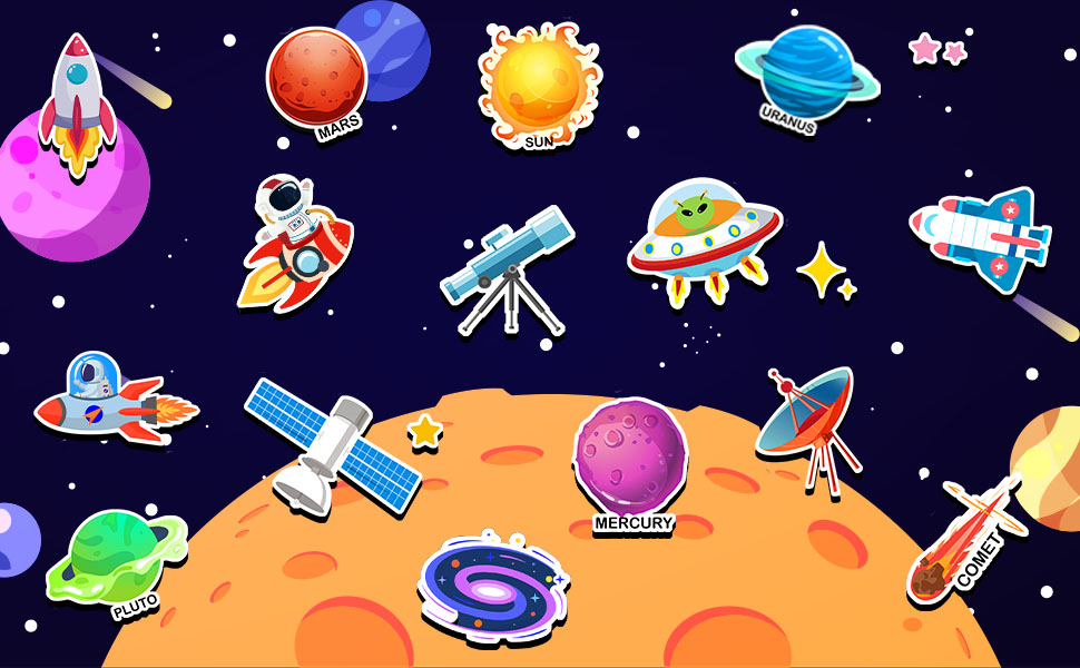 Window Clings Stickers for Kids Window Gel Clings Decals Thick Gel Clings Toddlers