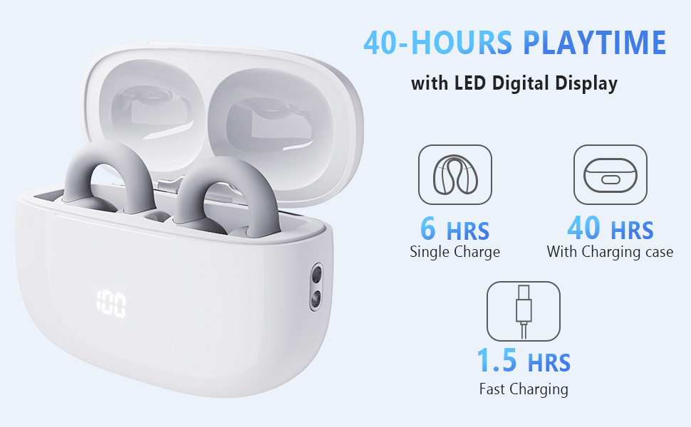 bone conduction earbuds air conduction earbuds open ear clip earbuds