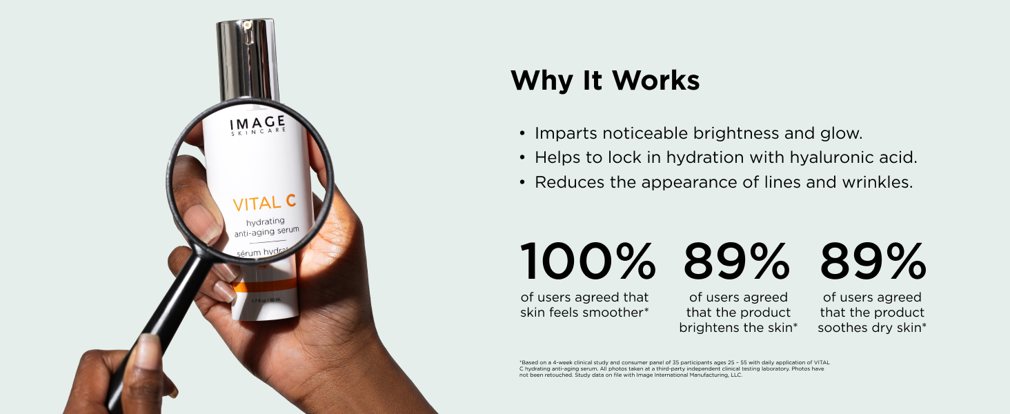 VITAL C Hydrating Anti-Aging Face Serum clinical results