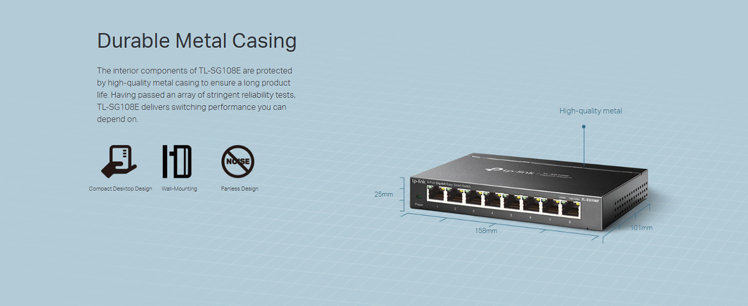 TL-SG108E 8-Port Gigabit Easy Smart Switch