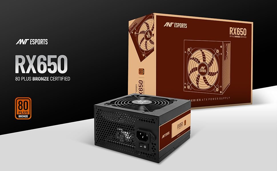 ant esports rx 650 power supply psu for pc