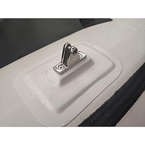 stainless steel bimini top 90° deck hinge with fiberglass base