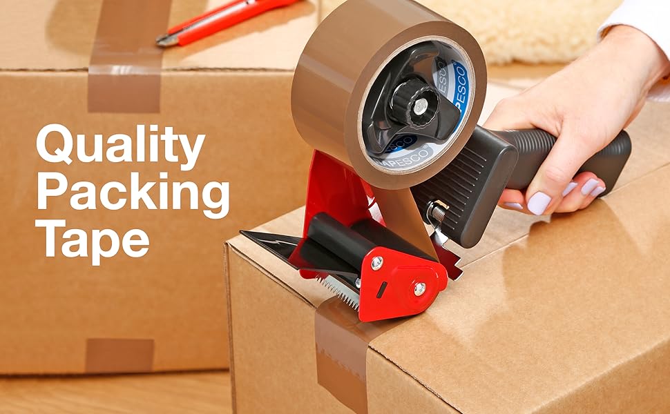 Rapesco 1696 Strong Packing Tape 50mm x 60m, Brown, Pack of 2 Amazon