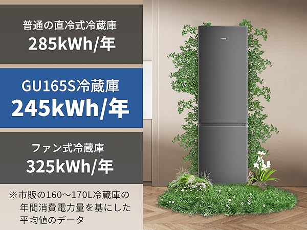Amazon | SAMKYO 165L 冷蔵庫 幅44cm スリム 大容量 超薄 省