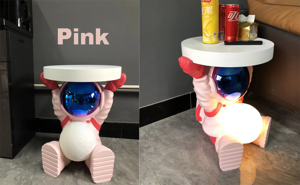 Pink Astronaut Side Table 