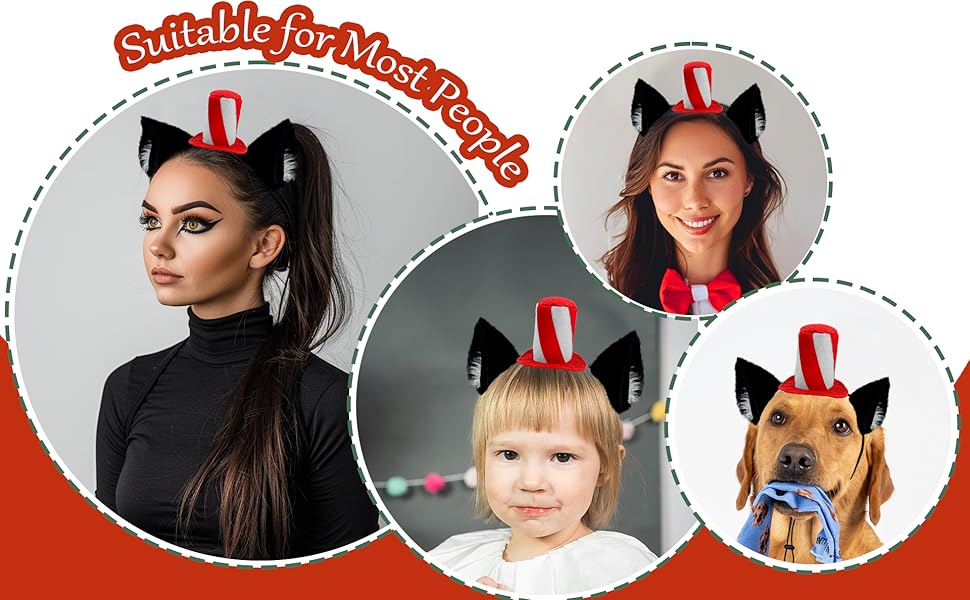 the cat in the hat headband cat in the hat costume Accessories dr seuss costumes