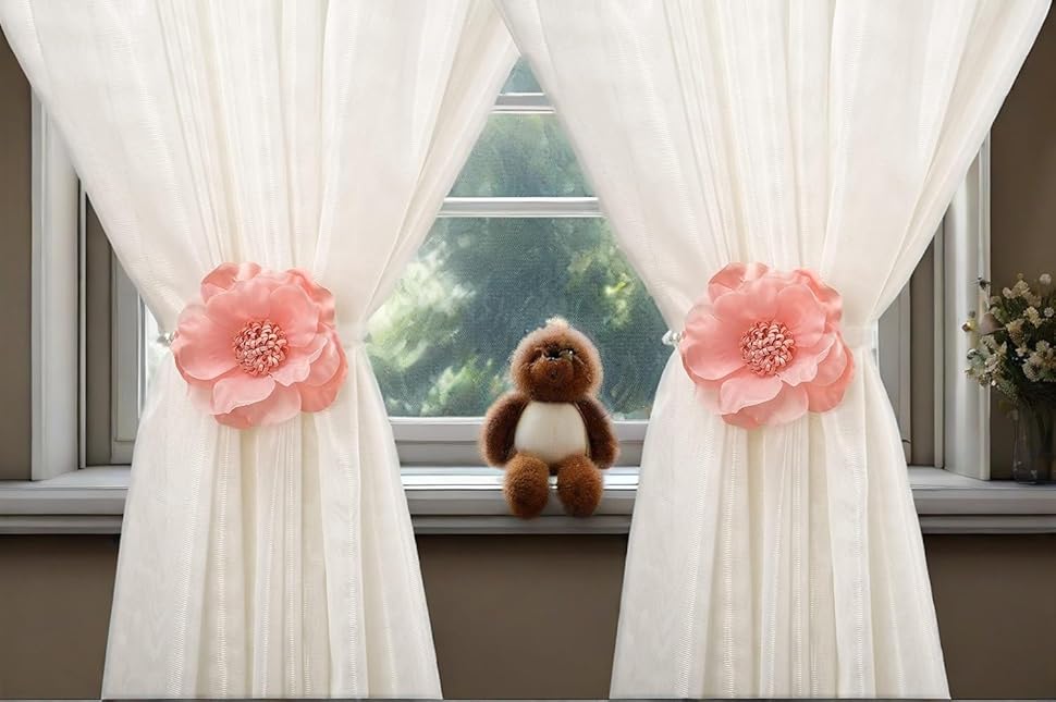 flower curtain tieback holdback 