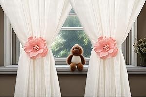 flower curtain tieback holdback