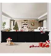 Upgrade 200 inch Retractable Baby Gates Extra Wide with Reinforced Strip Design to Prevent Crawli...