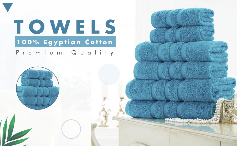 FAIRWAYUK Egyptian Cotton Bath Sheets Pack of 2550 GSM, 100 Egyptian