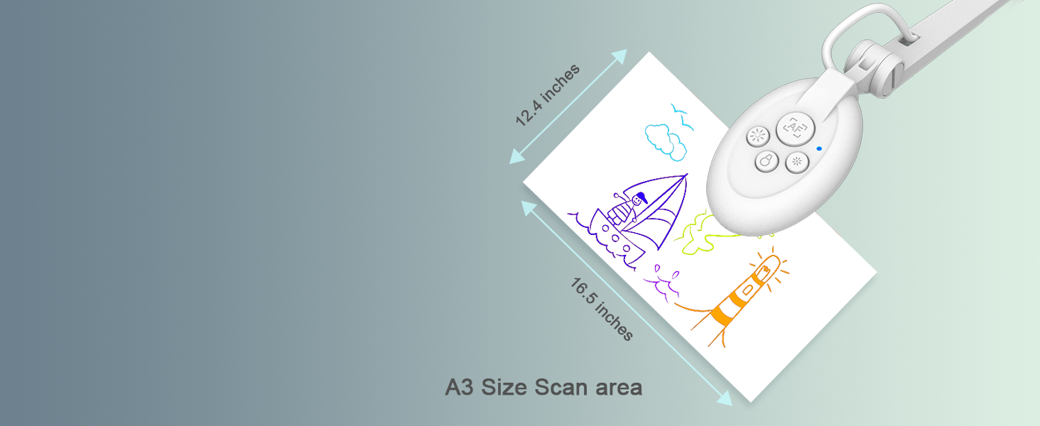 INSWAN INS2 USB Document Camera — 13MP 4K Ultra High