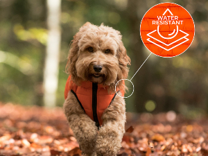 HUGO & HUDSON Reversible Dog Puffer Jacket, Windproof Water Resistant Coat, Light Pink & Grey, S30 9 Water Resistant