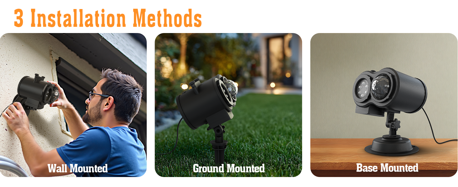 snow projector light outdoor