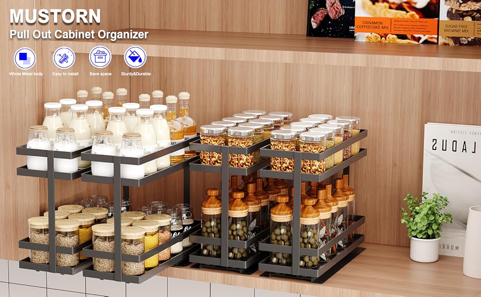 Mustorn pull out spice rack