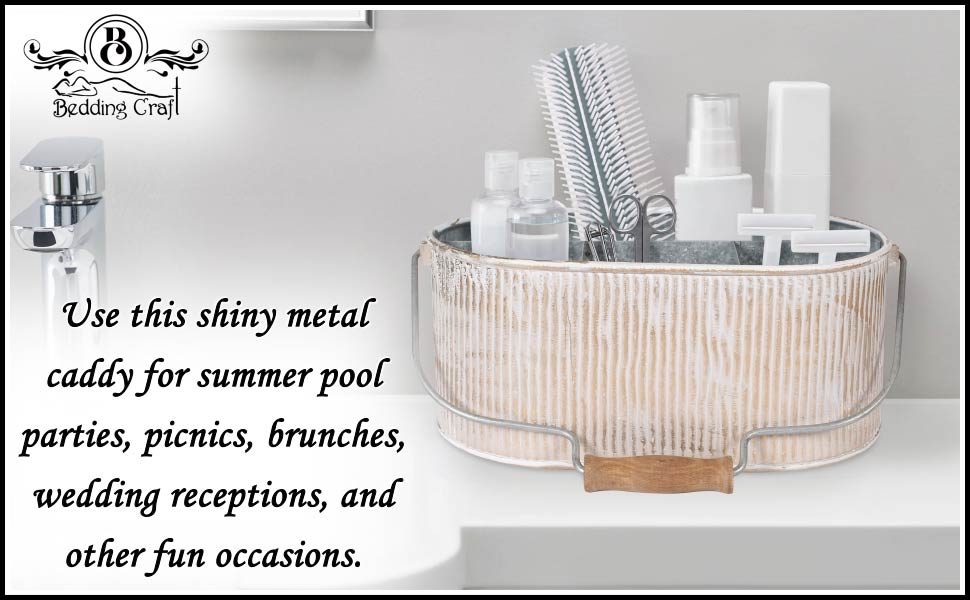 outdoor utensil caddy,tin utensil holder,utensil caddy for parties,farmhouse utensil caddy