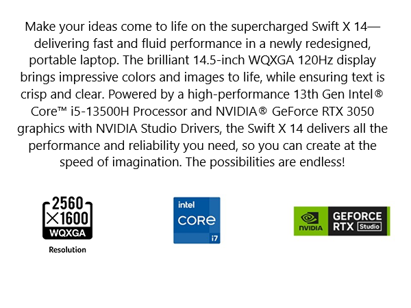 acer laptop; acer pc; acer computer; acer sfx14; acer Intel; swift x laptop; Creator laptop