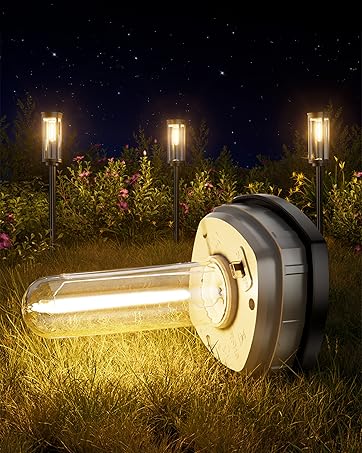 solar pathway lights warm white