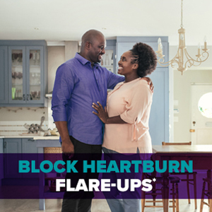 Block heartburn flareups