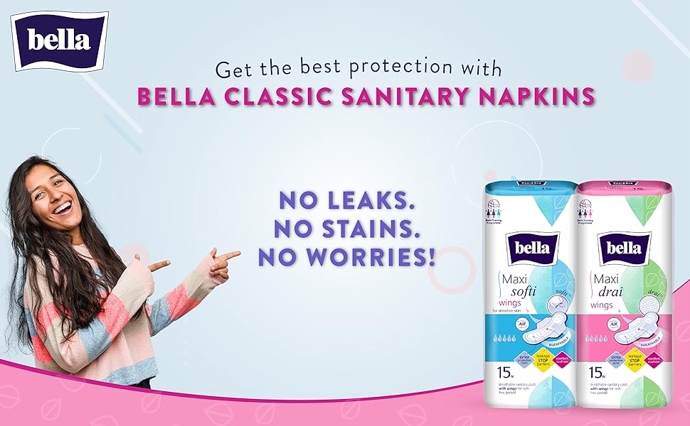 Buy Bella Regular Softi Classic Sanitary Pads without Wings 8 Pieces