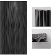 Art3d Black Large PVC 3D Wall Panels for Interior Wall Décor, Drop Ceiling Tile 2x4, 3D Textured ...