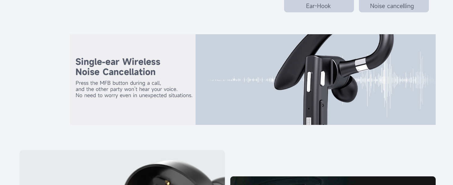 Single-ear Wireless Noise Cancellation