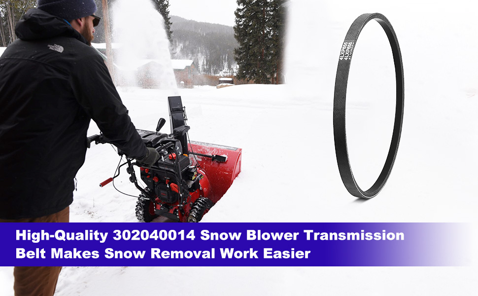 302040014 Snowblower Auger Drive Belt for Powersmart Snow