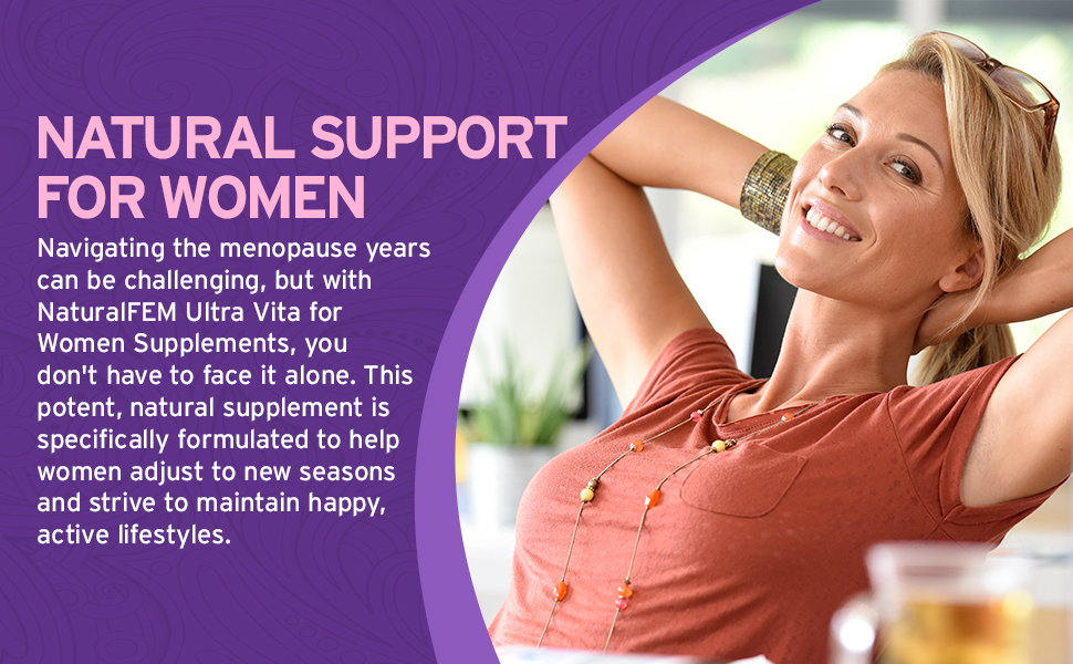 Ultra Vita Multivitamin For Women 40 to 50 Balance of Vitamins, Minerals, & Herb Extracts 60 Caps