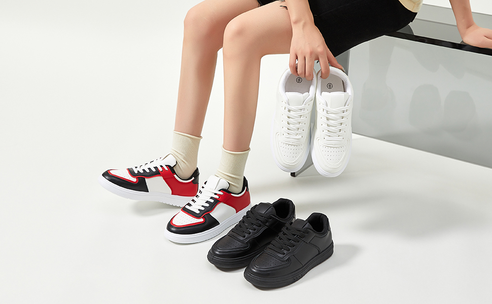 women PU Leather sneakers