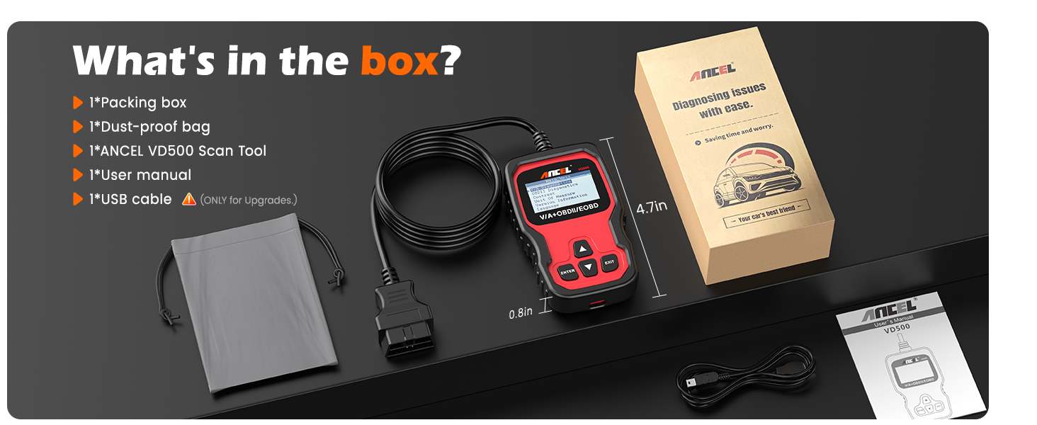 ANCEL VD500 VW code reader