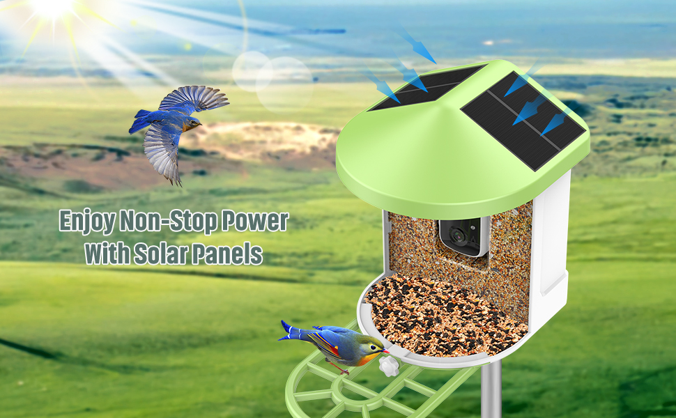 Smart Bird Feeder with Camera, Relassy Bird Watching Camera