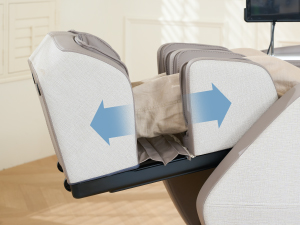 Massage chair with foot roller