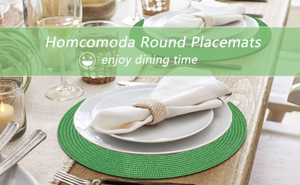 Braided Round Placemats Crossweave Heat Resistant