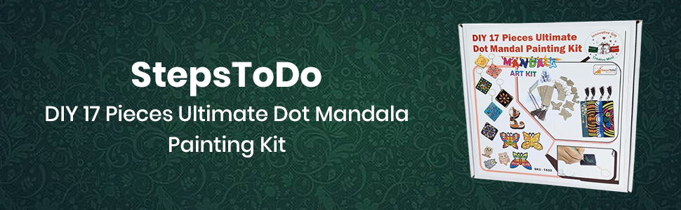 DIY 17 Pieces Ultimate Dot Mandala Painting Kit SPN-REESC